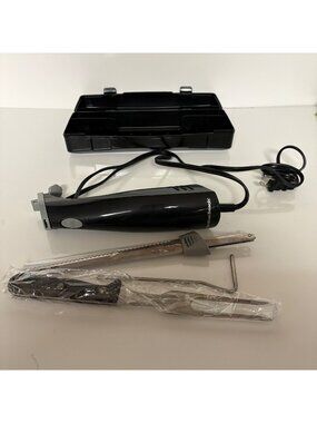 Hamilton Beach Electric Knife Fork Serrated Blade Set with Case Model 74378R